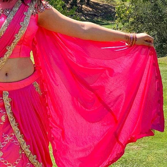 Lengha butterfly saree, indian - Picture 4 of 4